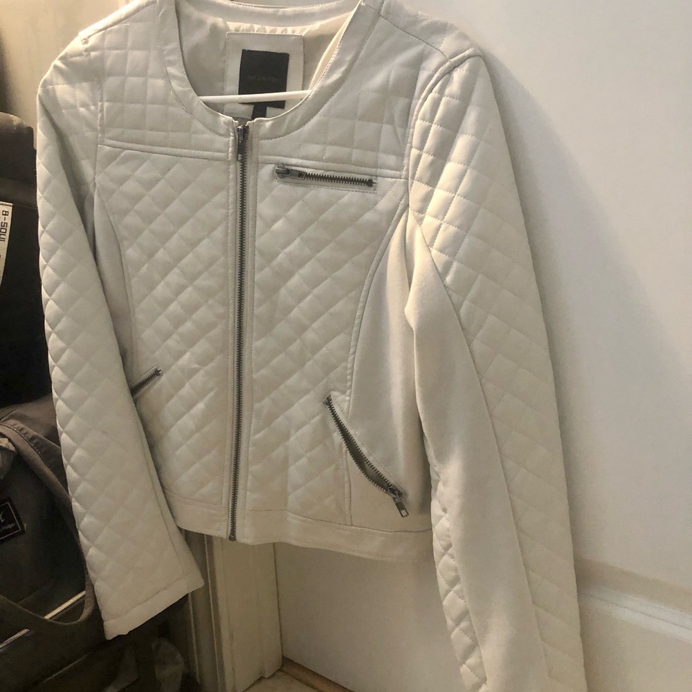 Women's Quilted White Jacket